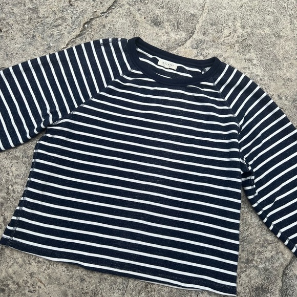 Madewell Mile(s) Top X-Small Blue Striped - Picture 3 of 7